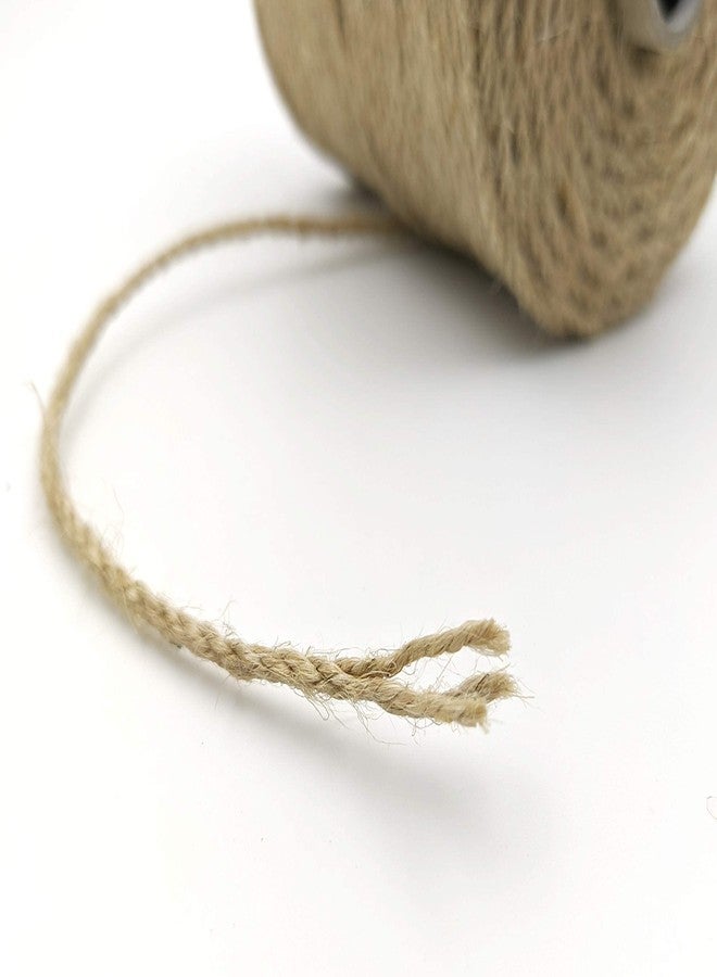 BOBBINY بوبيني | حبل من خيوط الجوت الملون القوي المجدول، حبل من خيوط الكتان، حبل ريفي، حبل من خيوط الخيش، حبل تغليف هدايا الحفلات وخيوط لمشاريع أخرى | بني | 3 مم، 20 متراً - Image 5